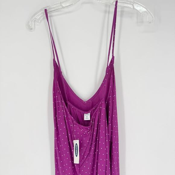 NWT Old Navy V-Neck Maxi Shift Dress In Polka Dot Potent Purple Plus Size XXL - Picture 7 of 11